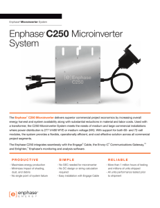 Enphase® C250 Microinverter System