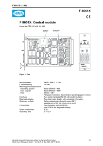 F 8651X: Central module