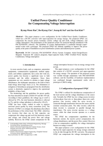 Unified Power Quality Conditioner for Compensating Voltage