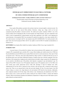 Power Quality improvement in Electrical Network by using Unified