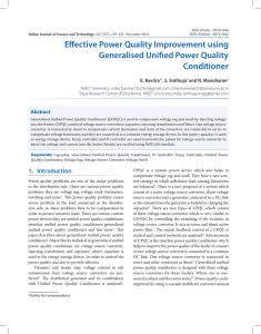 Effective Power Quality Improvement using Generalised Unified