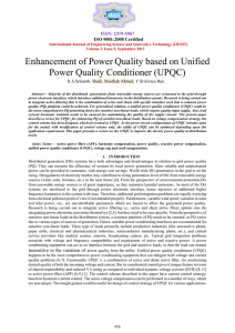 Enhancement of Power Quality based on Unified Power