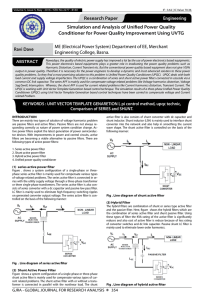 Simulation and Analysis of Unified Power Quality Conditioner for