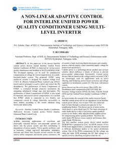 a non-linear adaptive control for interline unified power quality