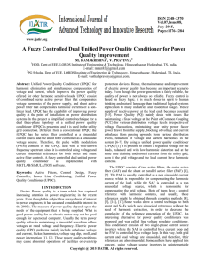 A Fuzzy Controlled Dual Unified Power Quality Conditioner for