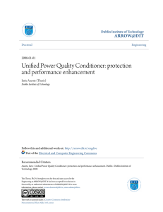 Unified Power Quality Conditioner: protection and