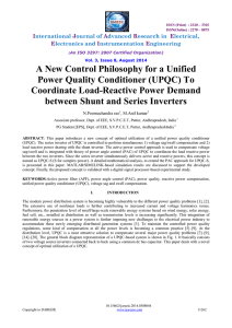 A New Control Philosophy for a Unified Power Quality Conditioner