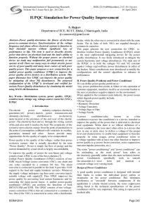 IUPQC Simulation for Power Quality Improvement