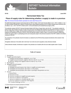 CRA Technical Information Bulletin B-103 revised