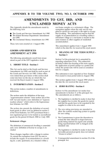 Tax Information Bulletin Volume 2 Number 3 Appendix B