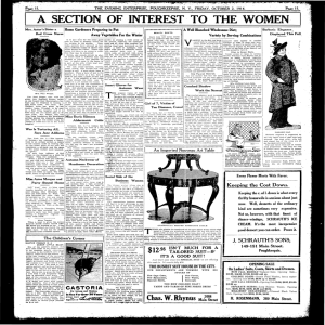 a section of interest to the women