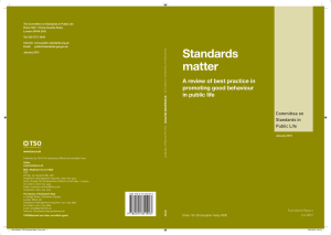 Standards matter: a review of best practice in promoting