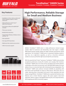 High Performance, Reliable Storage for Small and Medium Business
