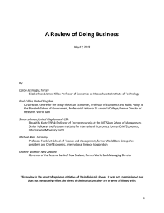A Review of Doing Business