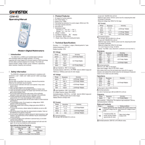 GDM-452 User Manual