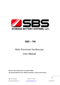 SBS-700 User`s Manual