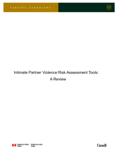 Intimate Partner Violence Risk Assessment Tools: A Review