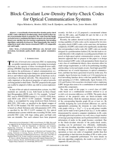 Block-Circulant Low-Density Parity