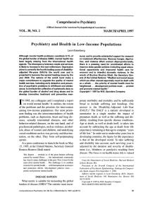 VOL. 38, NO. 2 Comprehensive Psychiatry MARCH/APRIL 1997
