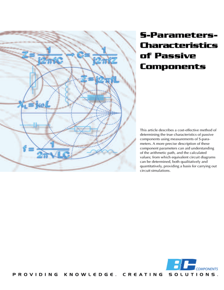 SParameters Characteristics of Passive Components