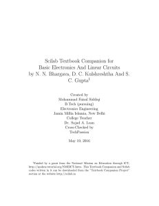 Scilab Textbook Companion for Basic Electronics And