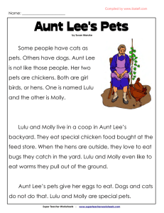 Aunt Lee`s Pets