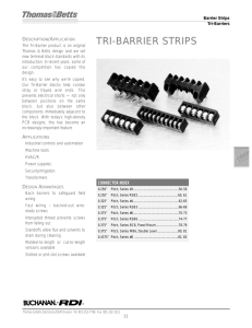 tri-barrier strips - Mouser Electronics