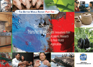 The Better World Report Part Two — Technology Transfer Works