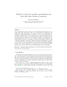 Validity in a logic that combines supervaluation and fuzzy logic