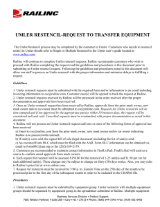 umler restencil-request to transfer equipment