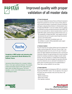 Improved quality with proper validation of all master data