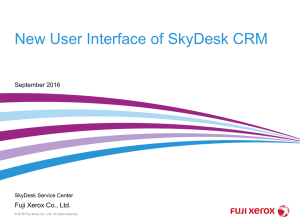 New User Interface of SkyDesk CRM
