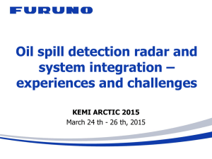 Oil spill detection radar and system integration – experiences and