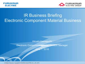 IR Business Briefing Electronic Component Material Business