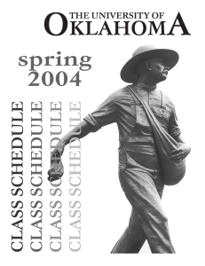 spring 2004 - University of Oklahoma
