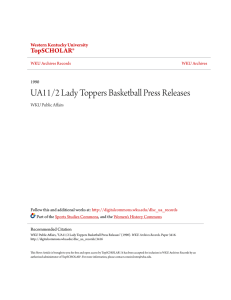 UA11/2 Lady Toppers Basketball Press Releases