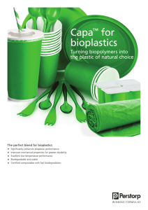 Capa™ for bioplastics