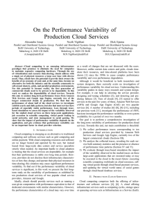 On the Performance Variability of Production Cloud Services