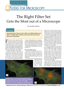 Filters for Microscopy