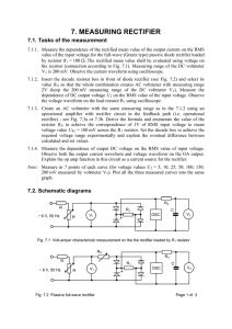 7. MEASURING RECTIFIER