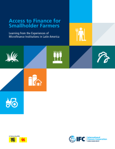 Access to Finance for Smallholder Farmers