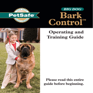 Operating and Training Guide