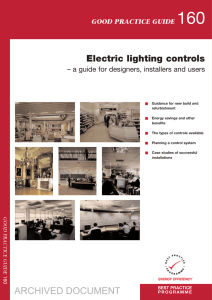 Electric lighting controls