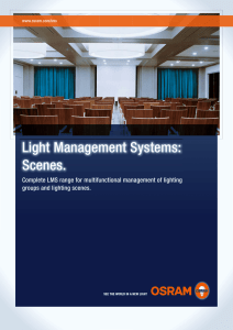 Lighting control systems: Scenes