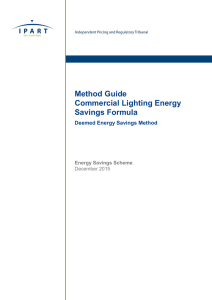 Method Guide: Commercial Lighting