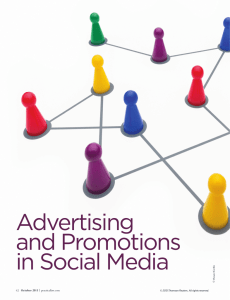 Advertising and Promotions in Social Media