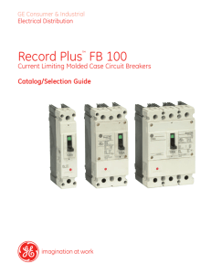 Record Plus™ FB 100 - GE Industrial Solutions