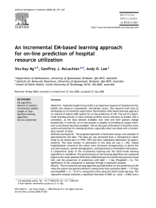 An incremental EM-based learning approach for on