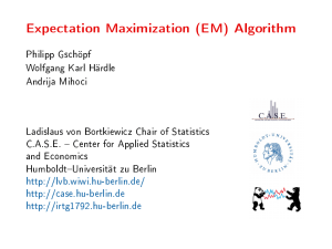 Expectation Maximization (EM) Algorithm - Humboldt