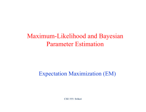 Expectation Maximization